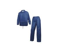 Delta Plus – Ensemble de pluie 400 EN400MA0 – Polyester enduit PVC – Bleu marine – T38/40 (M)