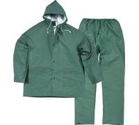 Ensemble vêtement pluie veste + pantalon vert taille L DELTA PLUS