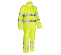 Ensemble de pluie Haute Visibilité HV respirable Coverguard KAWA