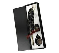 Ensemble de Plume à Écrire - Outil d'Écriture Ancien et Traditionnel | Stylo à Plume Débutant Calligraphie - Pour Débutants Écrivains Artistes Étudiants Enseignants Passionnés D Histoire Journal Anniv