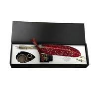 Ensemble de plumes d'oie - Papeterie rétro, notes et stylos de calligraphie, kit d'écriture vintage pour débutants, écrivains, artistes, étudiants, enseignants, amateurs d'histoire, journal intime