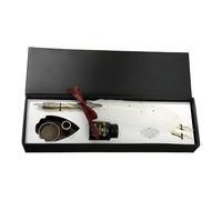 Ensemble de plumes d'oie - Papeterie rétro, notes et stylos de calligraphie, kit d'écriture vintage pour débutants, écrivains, artistes, étudiants, enseignants, amateurs d'histoire, journal