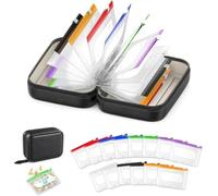 Ensemble De Pochettes À Pilules Étanches, 14 Pochettes À Code Couleur, Imperméables Et Résistantes À La Pression, Portables Réutilisables For Les Suppléments De Vitamines(Black)