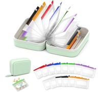 Ensemble De Pochettes À Pilules Étanches, 14 Pochettes À Code Couleur, Imperméables Et Résistantes À La Pression, Portables Réutilisables For Les Suppléments De Vitamines(Green)