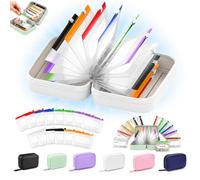 Ensemble De Pochettes À Pilules Étanches Avec 14 Pochettes De Couleur, Conception De Style Classeur Flexible, Étanche À L'humidité Et Aux Fuites For Les Huiles De Poisson(White)