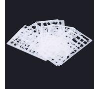 Ensemble De Pochoirs Pour Journal De Peinture, 12/20 Pièces, Planificateur En Plastique, Modèle De Dessin Pour Journal Intime, Carnet De Notes, Matrices De Découpe Artisanales