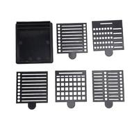 Ensemble de pochoirs pour notes autocollantes, organisez efficacement les boîtes circulaires de soulignements dessinés pour le bureau, noir