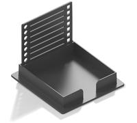 Ensemble de pochoirs pour notes autocollantes, support et distributeur réutilisables avec 6 modèles, compatible avec les notes Post-it 3x3, organiseur de bureau pour listes black 5pcs
