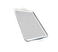 Ensemble de poêles à barbecue fonctionnelles en acier inoxydable avec plaque perforée et poignée pour griller des légumes et du poisson Facile à laver