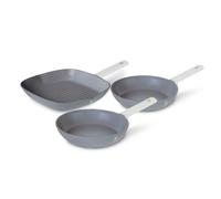 Ensemble de poêles à frire avec revêtement en titane 20/24/28 cm, 3 pièces, BERL