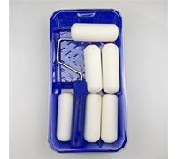 Ensemble de poêles à peinture de 10,2 cm avec 6 rouleaux éponge et 2 plateaux pour peinture lisse, anti-goutte, mur, porte et armoire - pour mini rouleau idéal