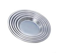 Ensemble de poêles à pizza en aluminium anodisé avec plusieurs tailles de 12,7 à 30,5 cm, motifs profonds et peu profonds pour s'adapter à différents styles de pizza, passe au four (20,3 cm)