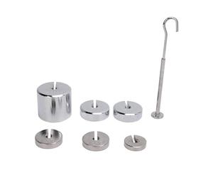 Ensemble de poids à fente de laboratoire en acier chromé de haute précision pour la recherche en t les expériences en laboratoire avec poids de 200 g, 50 g, 20 g et 10 g,