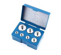 Ensemble de Poids de Calibrage de Laboratoire, 500g Total, 7 Pièces en Argent avec Pincettes et Boîtier de Rangement, Précision +/-0.003g