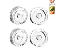 Ensemble De Poids De Fermentation En Verre - 4 Pierres Pour Bocaux Mäson, Presse À Conserves À Large Ouverture | Poignée Facile À Prendre En Main De 7 Oz, Poids De Qualité Alimentaire Pour Utilisation