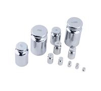 Ensemble de poids d'étalonnage en milligrammes en acier inoxydable de qualité M10, 1 à 200 g, for test de balance électrique,Robuste