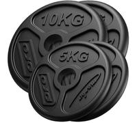 Ensemble de poids en fonte olympiques ø50 / 51 mm | 30 kg / 2 x 10 kg + 2 x 5 kg