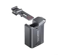 Ensemble de poignée en métal pour DJI Action Insta360, support anti-chute avec bouton d'obturateur et cage pour photographie de rue Gris