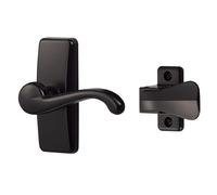 Ensemble de poignées à levier GL Ideal Security pour portes anti-tempête et portes moustiquaires Poignée de porte anti-tempête de remplacement Po