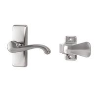 Ensemble de poignées à levier GL Ideal Security pour portes anti-tempête et portes moustiquaires Poignée de porte anti-tempête de remplacement Po