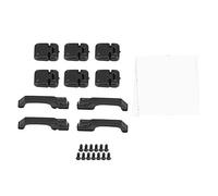 Ensemble de poignées de charnières de Porte de Voiture en Plastique, Accessoires légers et durables de qualité supérieure pour Traxxas TRX4 110 RC modèle sur chenilles Noir 4
