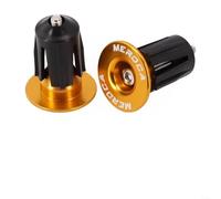 Ensemble de poignées de guidon de vélo de route avec extrémité en alliage d'aluminium compatible avec les vélos pliants de 22 mm et 24 mm (noir)