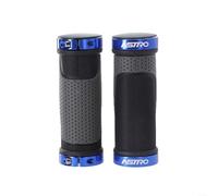Ensemble de poignées de guidon de vélo en caoutchouc avec anneau de verrouillage en alliage d'aluminium, ergonomique, confortable pour vélo, accessoires pour poignée, longueur 90 mm, diamètre 22,2 mm