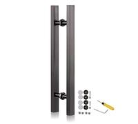 Ensemble de poignées de porte coulissante modernes, portes de grange double face, porte de douche, barre de poussée de portail en bois avec vis, pour grange/maison/banque/garages/magasin (couleur