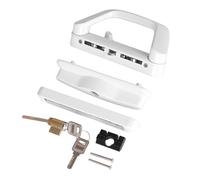Ensemble de poignées de porte coulissante pour porte de balcon en verre avec clé - Poignée de rechange complète