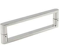 Ensemble de poignées de porte de douche en acier inoxydable pour salle de bain - Barre de poussée et de traction pour porte en verre - 160 mm