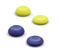 Ensemble de poignées de pouce convexes, capuchon de joystick, couvercle de joystick jaune-bleu