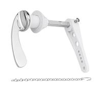 Ensemble de poignées de toilettes en - Poignée de chasse d'eau - Design élégant - Protection contre la robuste - Mécanisme de remplacement de la cuvette - Réservoir standard - Facile