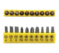 Ensemble de poignées de tournevis magnétiques de 6,3 mm, poignée texturée ergonomique, aimant intégré, compatible avec les embouts de type Y et U, acier au carbone haute résistance, idéal pour les