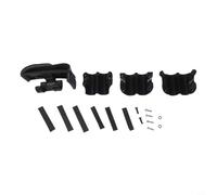 Ensemble de poignées de trombone avec ajustement réglable et 3 bagues pour protection et confort, compatible avec la plupart des modèles de trombones, noir