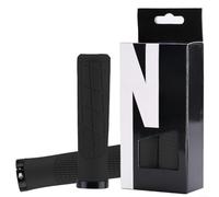 Ensemble de poignées de verrouillage en alliage d'aluminium pour guidon de 22,2 mm avec coque extérieure en TPR et design structurel réduisant les vibrations (noir)