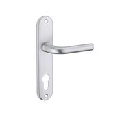 Ensemble de poignées porte d'entrée - THIRARD - Leto - Carré 7 mm - Entraxes 165 mm - Anodisé argent