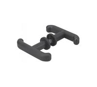 Thirard Ensemble de poignées pour porte de garage – Acier – Carré 8 mm – Noir – Installation facile