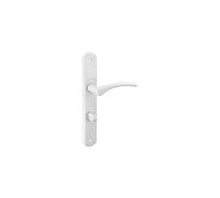 Ensemble de poignées pour porte intérieure Hebe à condamnation carré 7mm entr'axes 165mm laqué blanc - THIRARD