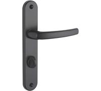 Ensemble De Poignées Pour Salle De Bain Et Toilette Sultane - Aluminium - Usage Pratique - Condamnation - Entr'Axes 195 Mm - Carré 7 Mm - Finition Noir - Noir