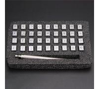 Ensemble De Poinçons À Lettres Et Chiffres De L'alphabet, 36 Pièces/Ensemble, Poinçon En Acier 3.5/6.5mm, Poinçon En Métal Pour Le Cuir, Outils Pour L'artisanat Du Cuir