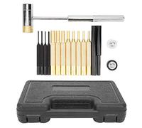 Ensemble de Poinçons d’Armurier Professionnel 17 Pièces à Goupille Cylindrique avec Marteau pour Réparation d’Armes de Chasse et Sportives