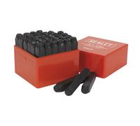 Ensemble De Poinçons De Lettres Et De Chiffres Sealey 36 Pièces 10 Mm AK8298