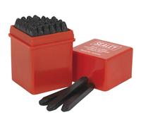 Ensemble De Poinçons De Lettres Et De Chiffres Sealey AK8296 36 Pièces 2,5 Mm