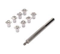 Ensemble de poinçons en cuir, poinçons en métal, poinçons en cuir pour bricolage, poinçons en cuir, outils de marquage en cuir, poinçons en cuir, poinçons en cuir