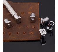 Ensemble De Poinçons Pour Le Cuir, Artisanat Du Cuir, Alphabet, Timbres, Lettres Et Chiffres Anglais, Poinçons, Outil En Métal, 36 Pièces/Ensemble, A-Z, 1-10