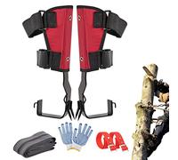 Ensemble De Pointes d'escalade d'arbre | Pointes d'escalade d'arbre Pôle Chaussures d'arbre d'escalade Réglables Pédale Antidérapante pour L'observation De La Chasse, La Cueillette De Fruits