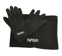 Ensemble de polaire - Mister Tee - NASA - Gants et écharpe - 100% acrylique - Noir