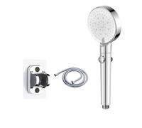 Ensemble de pomme de douche haute pression puissante - pomme de douche à main avec une installation facile - idéal pour la maison, la salle de gym, la salle de bain de l'hôtel - Black 2M
