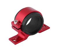 Ensemble de pompe à carburant, support de montage de pompe à carburant de voiture en alliage d'aluminium 50mm berceau de pince de filtre unique(rouge)