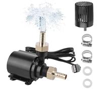 Ensemble de pompe à eau USB à filetage externe, pompes submersibles 500L/H 4W, pompe d'aquarium USB, petite pompe de fontaine avec câble de 1,5 M, 2 buses en laiton, mini pompe à eau